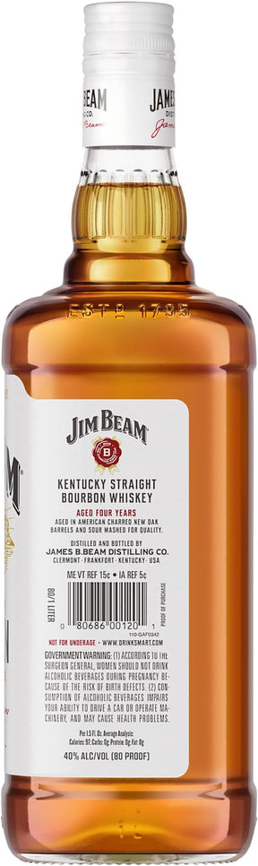 Whisky Jim Beam White, Bourbon, 1L