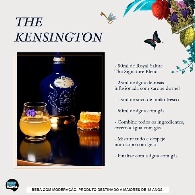 Whisky Royal Salute 21 anos Azul Saphire 700ml